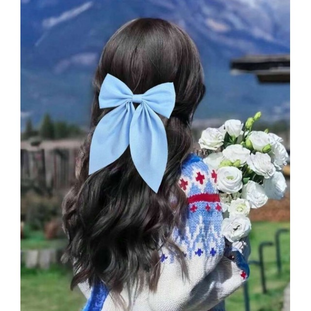 Prikupna sponka za lase s pentljo 4 barve