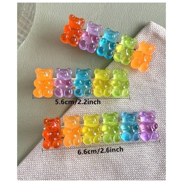 Komplet 3 sponkic za lase HARIBO 