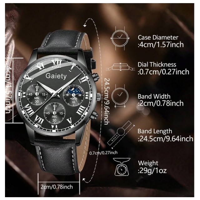 Moška elegantna ura – na voljo v 3 barvah