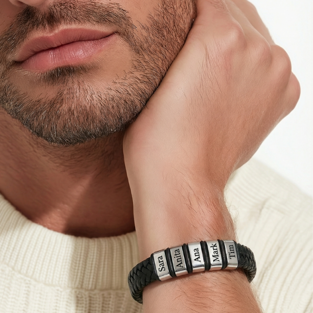 Personalizirana moška zapestnica do 5 gravur