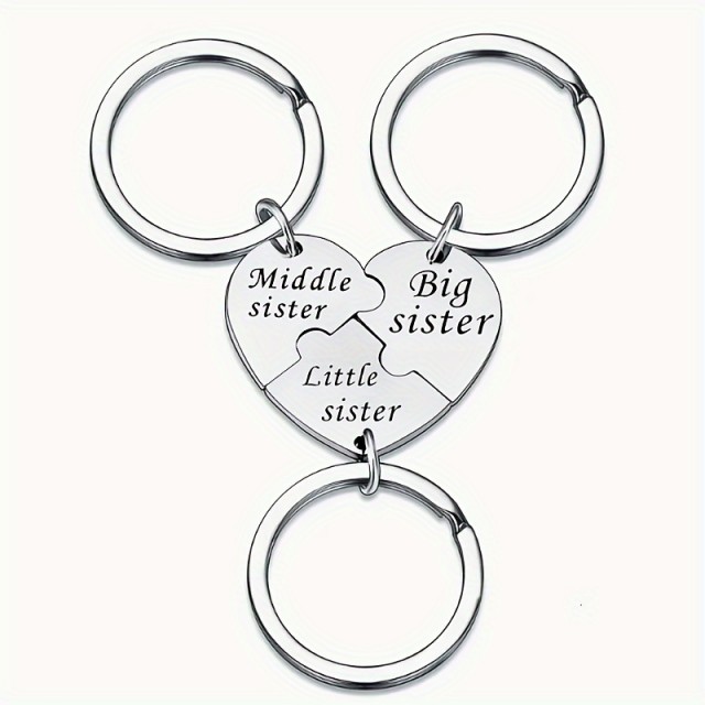 Big Sis Mid Sis Lil Sis komplet 3 obeskov za ključe