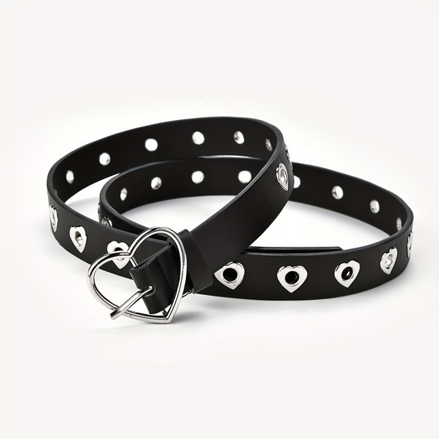 Ženski modni pas s srcem v 2 barvah