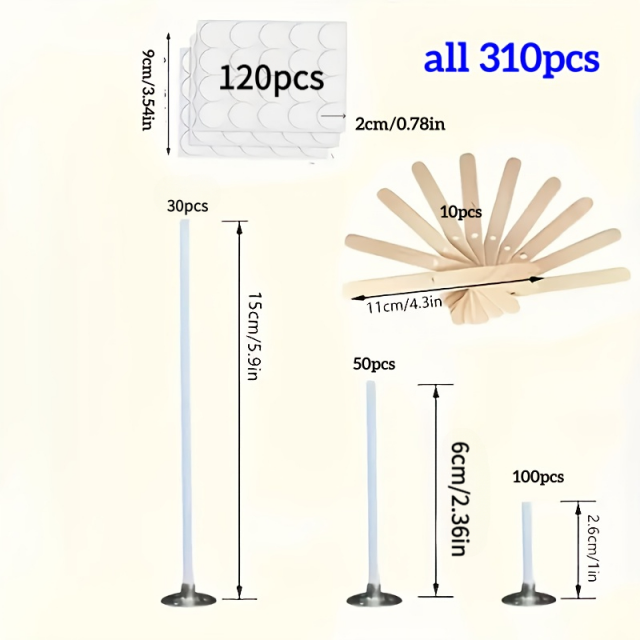 310 delni komplet za izdelavo sveč