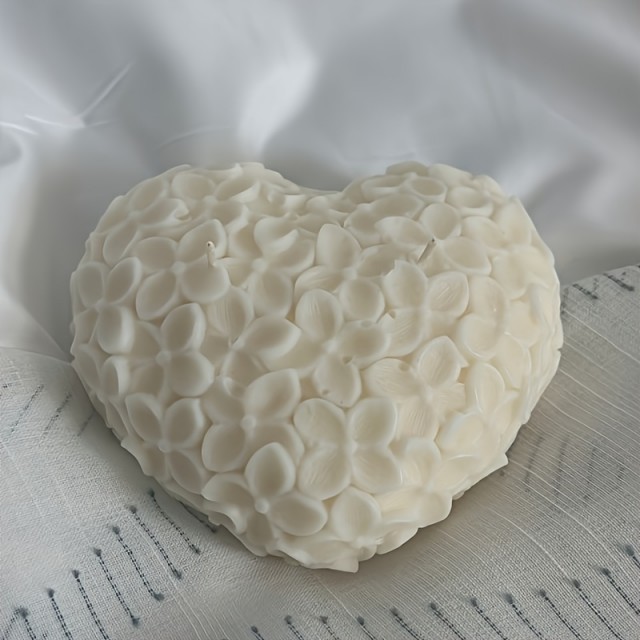 DIY srčasti cvetlični silikonski model za sveče & ročno izdelana mila 