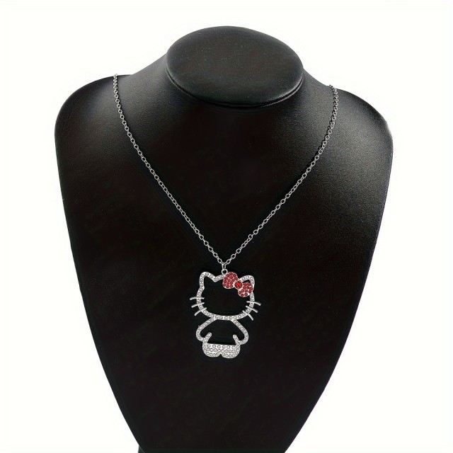 Očarljiva ogrlica za deklice z mucko 