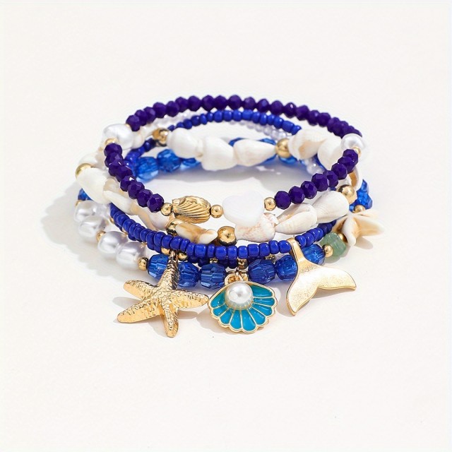 5 delni komplet zapestnic v morskem stilu