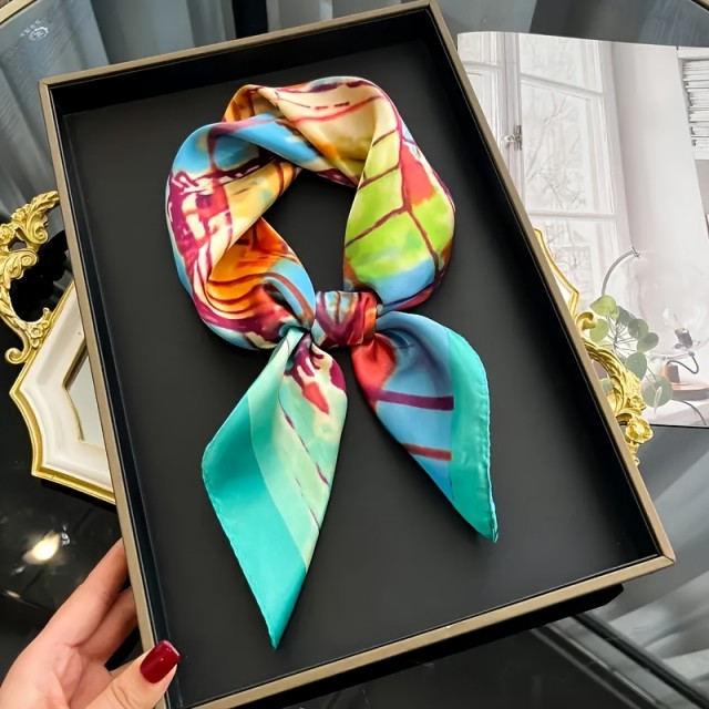 Elegantna umetniška kvadratna ruta v pastelnih tonih