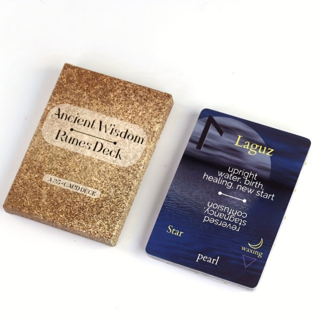 Mistični komplet kart z runami