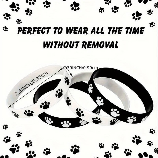 Komplet 2 silikonskih zapestnic s potiskom tačk