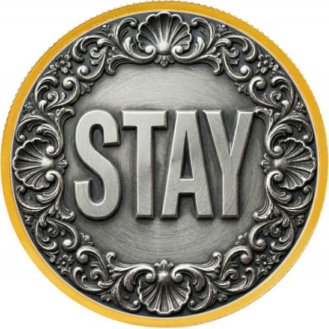 Dvostranski zbirateljski kovanec STAY GO