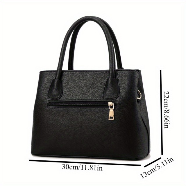 Elegantna ženska torbica z zlatimi detajli 2 barvi