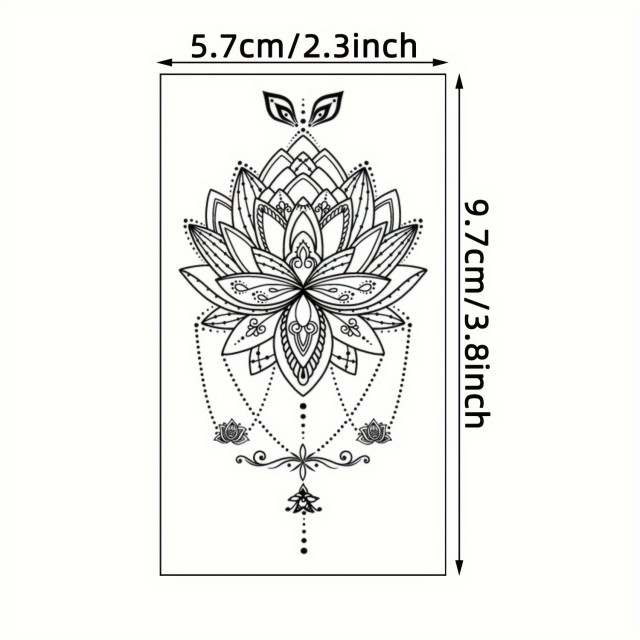 Komplet 30 orientalskih tatu nalepk TC-H01