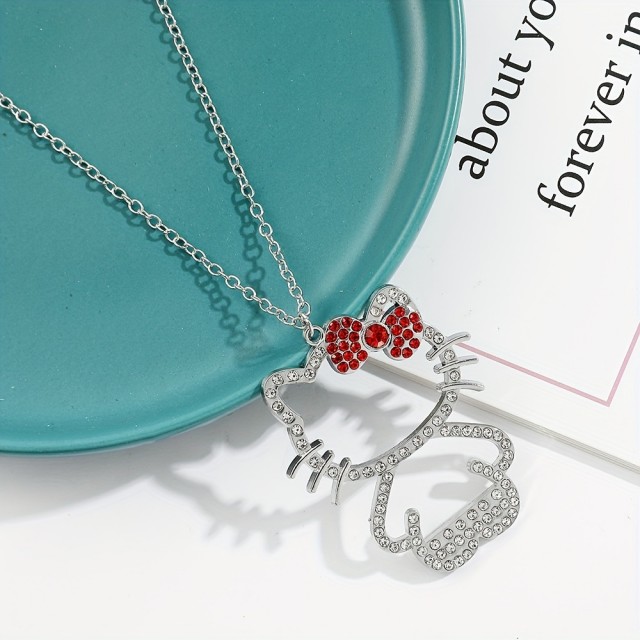 Očarljiva ogrlica za deklice z mucko 