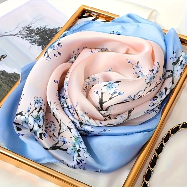 Čudovita barvna ruta s cvetovi modro roza barve