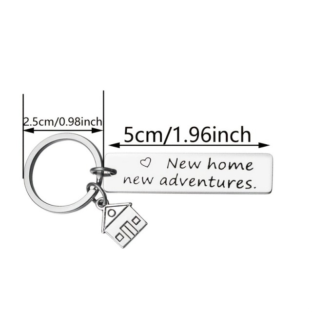 Komplet 2 obeskov za ključe NEW HOME NEW ADVENTURES