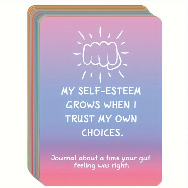 50 Pozitivnih Afirmacijskih Kartic – Duhovni Komplet za Samopomoč, Meditacijo in Notranjo Rast