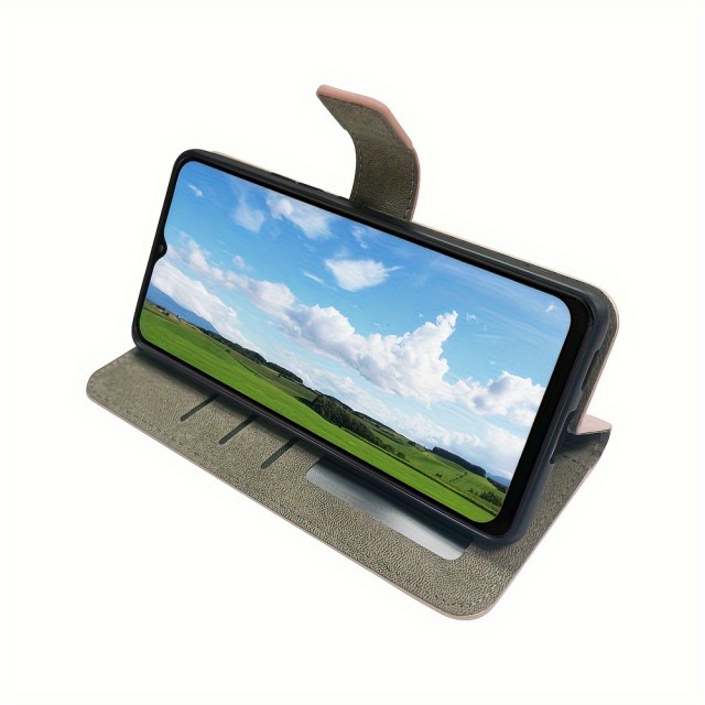 Moder usnjen preklopni ovitek za telefon (Samsung Galaxy A25)