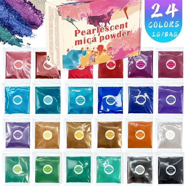 Mica pigmenti v prahu – 24 barv 