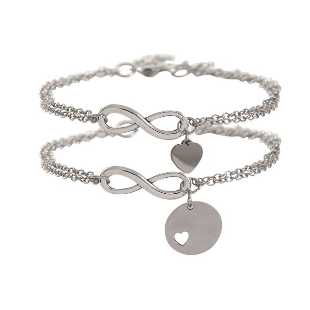 Komplet 2 personaliziranih zapestnic za pare 