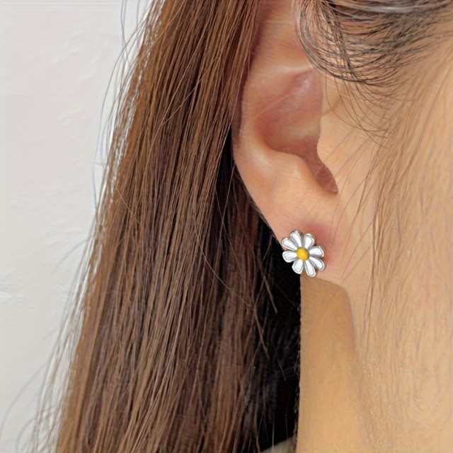 1 par drobnih uhanov rožice 316 nerjaveče jeklo