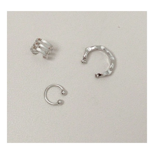 3 delni komplet uhanov za natakniti (luknjice niso potrebne)