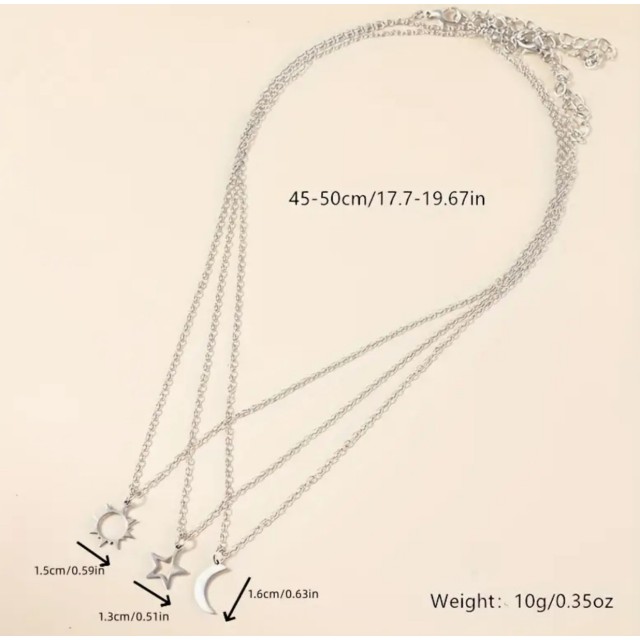 Komplet 3 verižic s posvetilom TO MY BEST FRIENDS