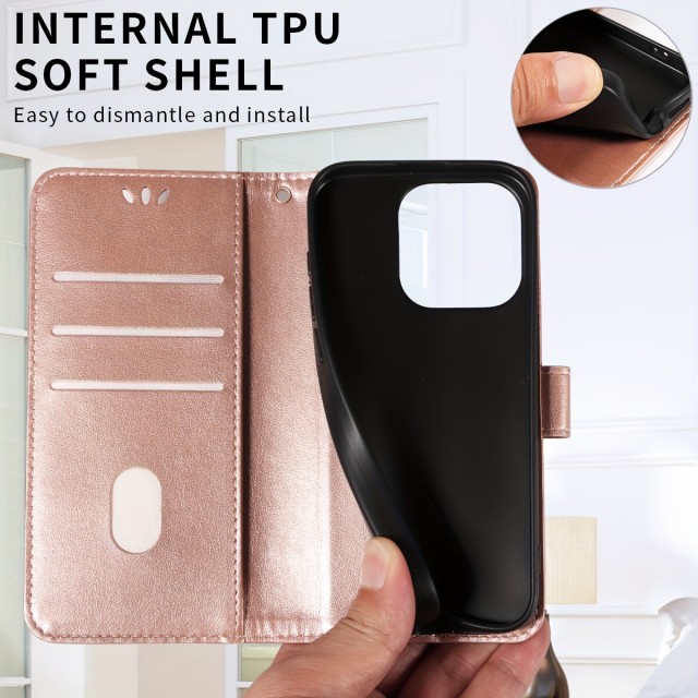 Ovitek za mobilni telefon z režo za kartico in vrvico za iPhone 16 PRO