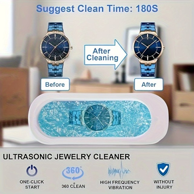 Multifunkcija naprava za čiščenje nakita in drugih dodatkov, USB polnjenje