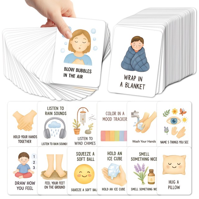 49 delni komplet kartic za pomiritev pri anksioznosti