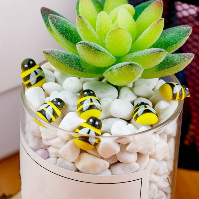 100 kosov lesenih samolepilnih čebelic 