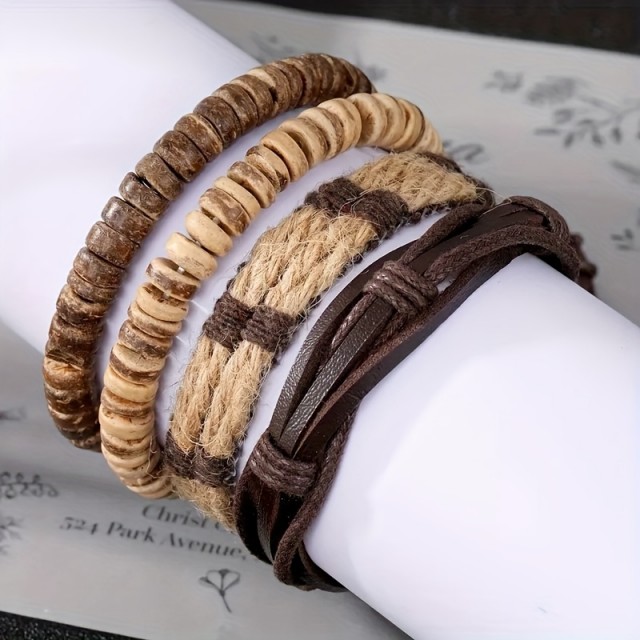 4 delni komplet moških zapestnic