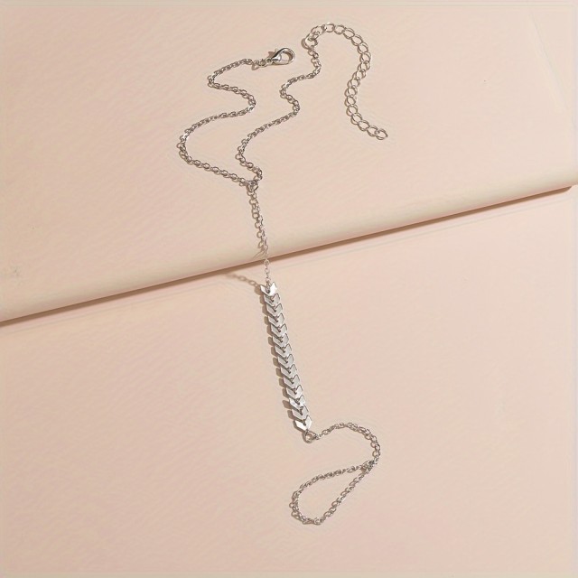 Elegantna zapestnica za nogo ribja kost 