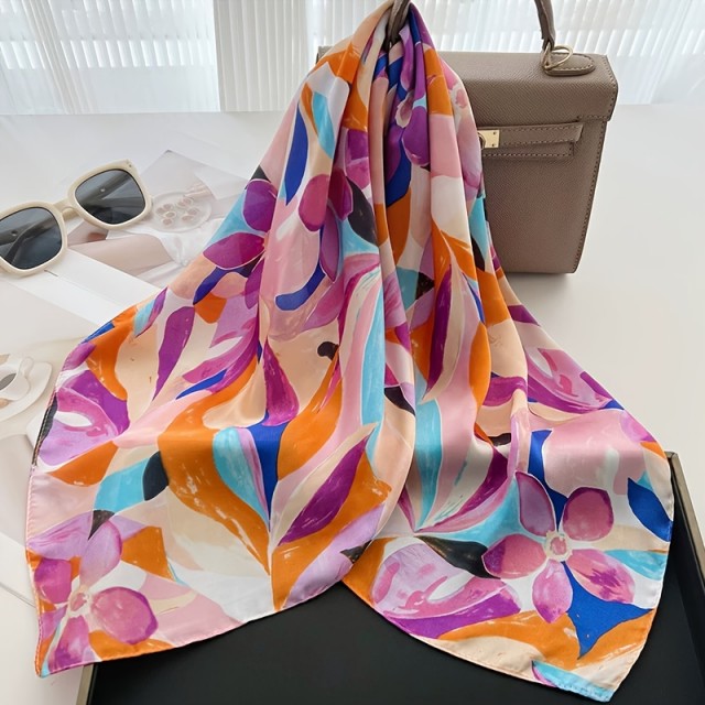 Čudovita cvetlična pravokotna rutka