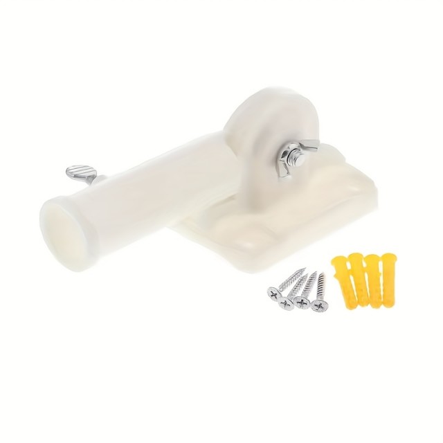 Univerzalni beli stenski nosilec za zastave – nastavljiv 