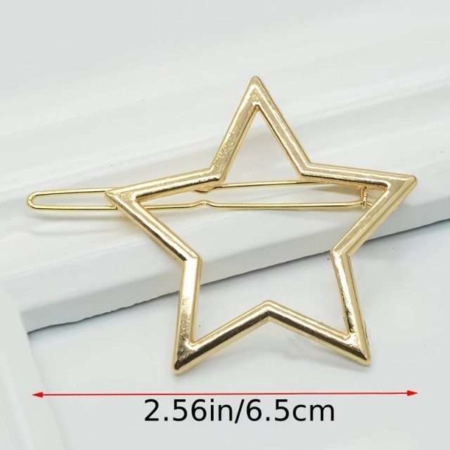 Špangica za lase v zlati barvi, zvezdica
