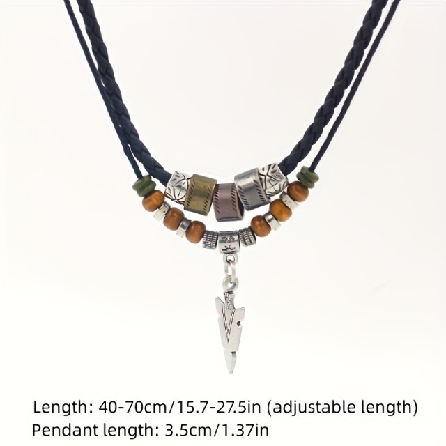 2 delna moška verižica s puščico