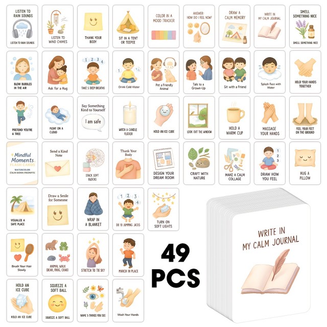49 delni komplet kartic za pomiritev pri anksioznosti