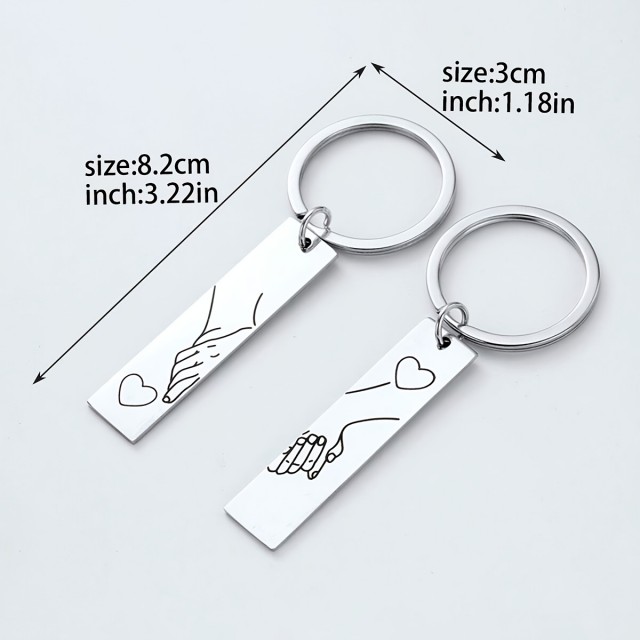 Personaliziran komplet obeskov za ključe z gravuro