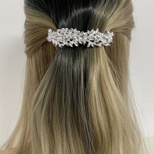 Ženska sponka za lase v srebrni barvi 