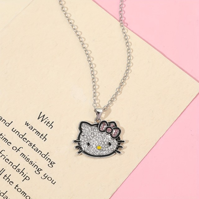 Prisrčna ogrlica otroški dizajn z mucko Kity