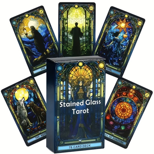  Tarot Vitraž - Komplet 78 Kart 