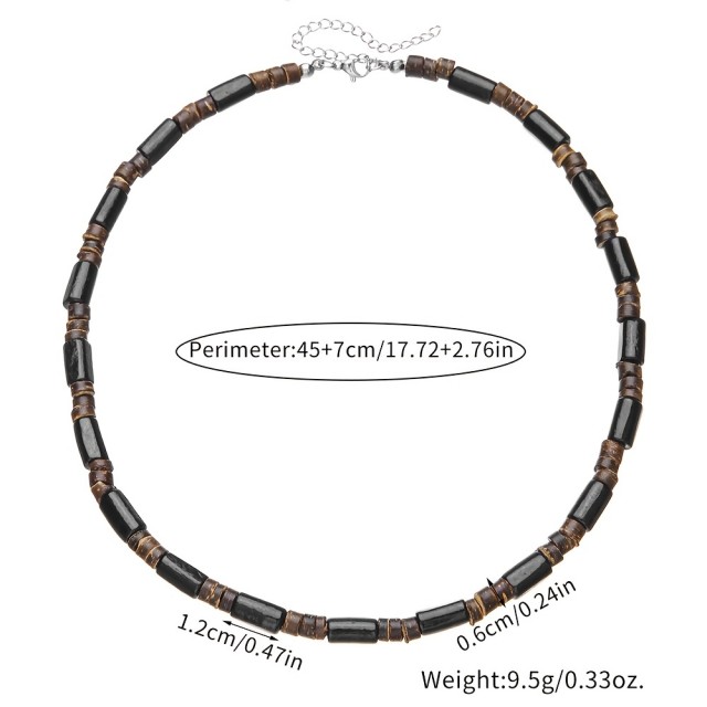 Moška boemska lesena verižica