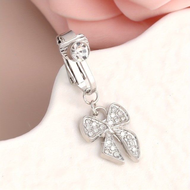 Piercing za popek brez prebadanja - s pentljo