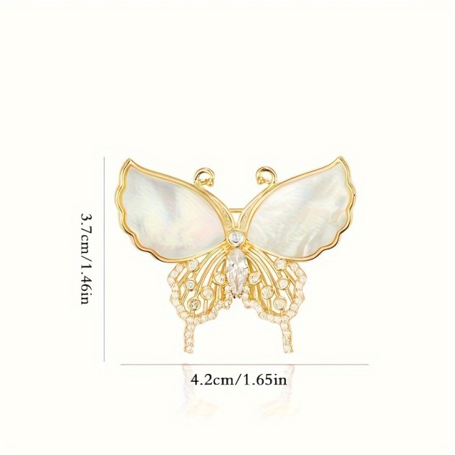 Elegantna vintage broška z metuljem