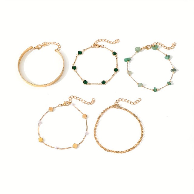 5 delni komplet zapestnic v poletnem slogu