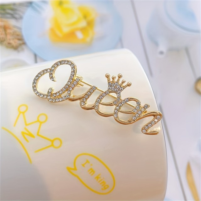 Elegantna broška QUEEN 2 barvi