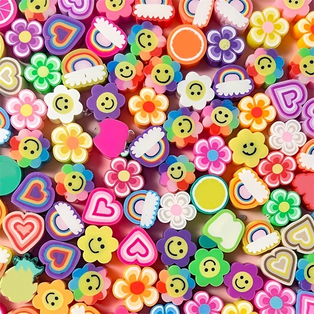 Fimo perle pisani mix – komplet 50 kosov