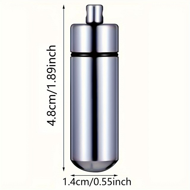 Vodotesen kovinski obesek za zdravila - Kapsula za tablete