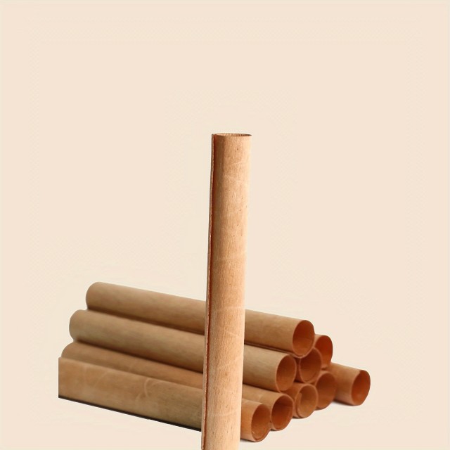 Komplet 30 naravnih okroglih lesenih stenjev in držal  za izdelavo sveč DIY obrt