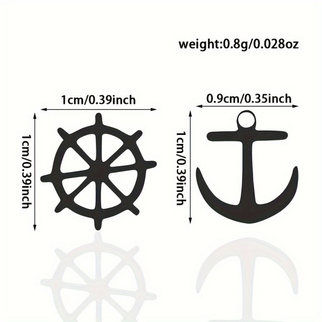 Ženski uhani nerjaveče jeklo poletni motiv